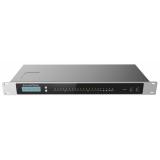 Grandstream UCM6308, IP PBX appliance, 8 FXO ports, 8 FXS ports, 3 GigE RJ45 Ethernet ports with PoE Plus, 3000 SIP endpoint registrations, 450 concurrent calls, up to 300 conference attendees, IVR