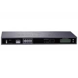 Grandstream UCM6208, IP PBX appliance, 8 FXO ports, 2 FXS ports, Dual GigE RJ45 Ethernet ports LAN WAN  с PoE