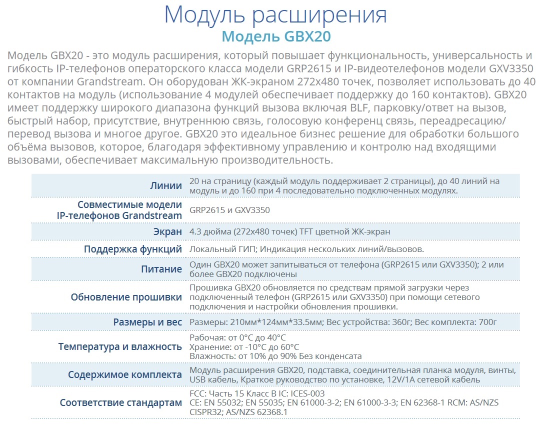 Модуль GXB20