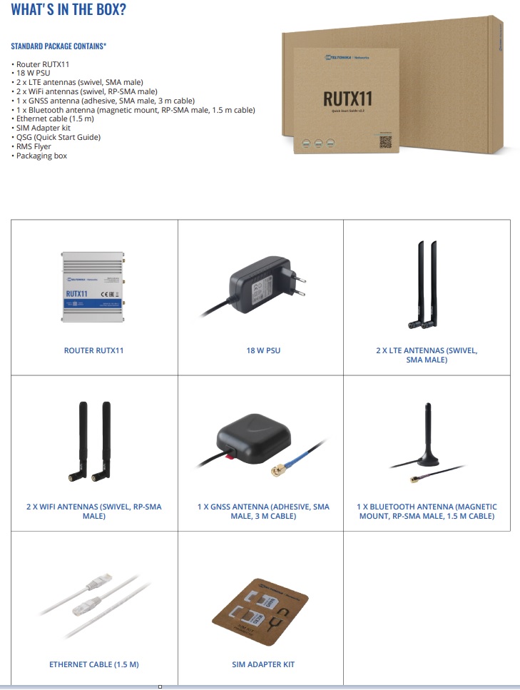 RUTX11 what in box